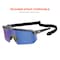 Ergodyne AEGIR-MI, Safety Glasses, Blue Mirror Lens, Clear Smoke Frame, Half-Frame AEGIR-MI - alternate 10